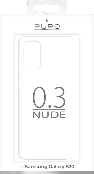Puro 0.3 Nude Samsung Galaxy S20 deksel (gjennomsiktig)