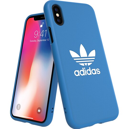 Adidas Basic FW18 deksel til iPhone X/XS (blå)