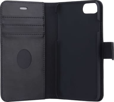 RadiCover iPhone 6/7/8/SE Gen. 2/3 2-i-1 lommebokdeksel (sort)