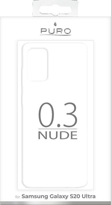 Puro 0.3 Nude Samsung Galaxy S20 Ultra deksel (gjennomsiktig)
