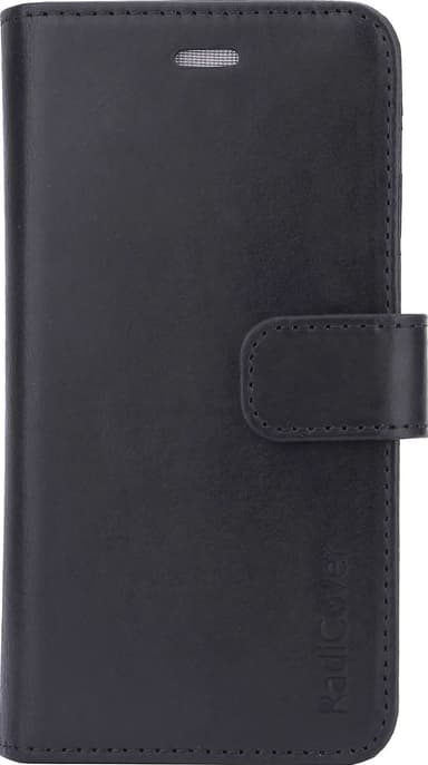 RadiCover iPhone X/Xs 2-i-1 lommebokdeksel (sort)