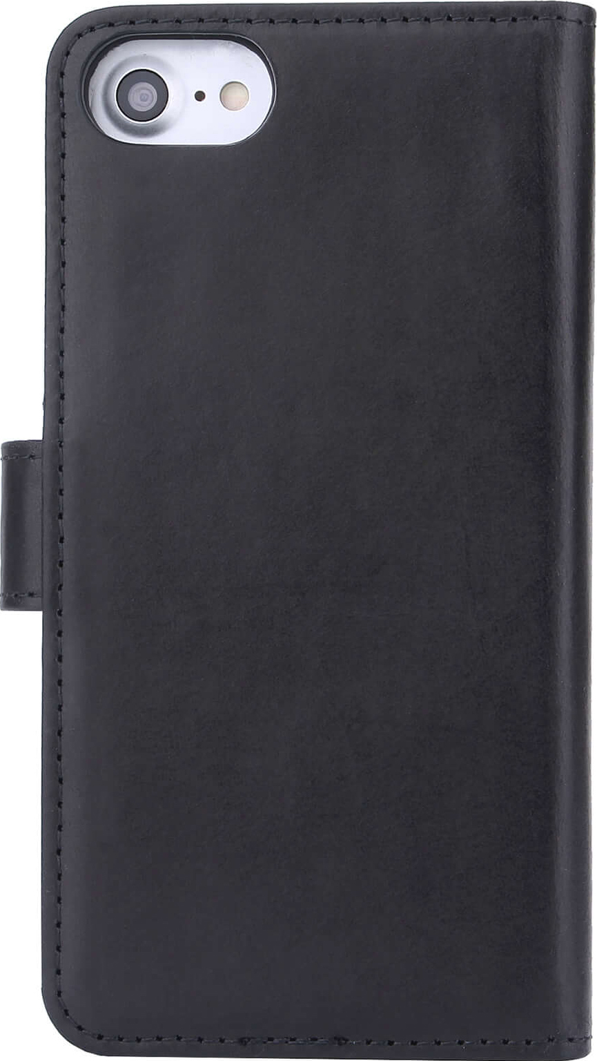 RadiCover iPhone 6/7/8/SE Gen. 2/3 2-i-1 lommebokdeksel (sort)