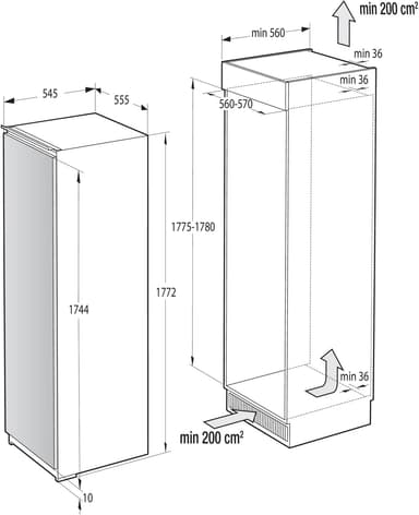 Gorenje Advanced kjøleskap RI5182A1