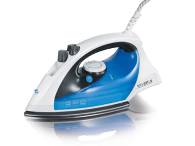 Severin dampstrykejern 1600 watt hvit/blå