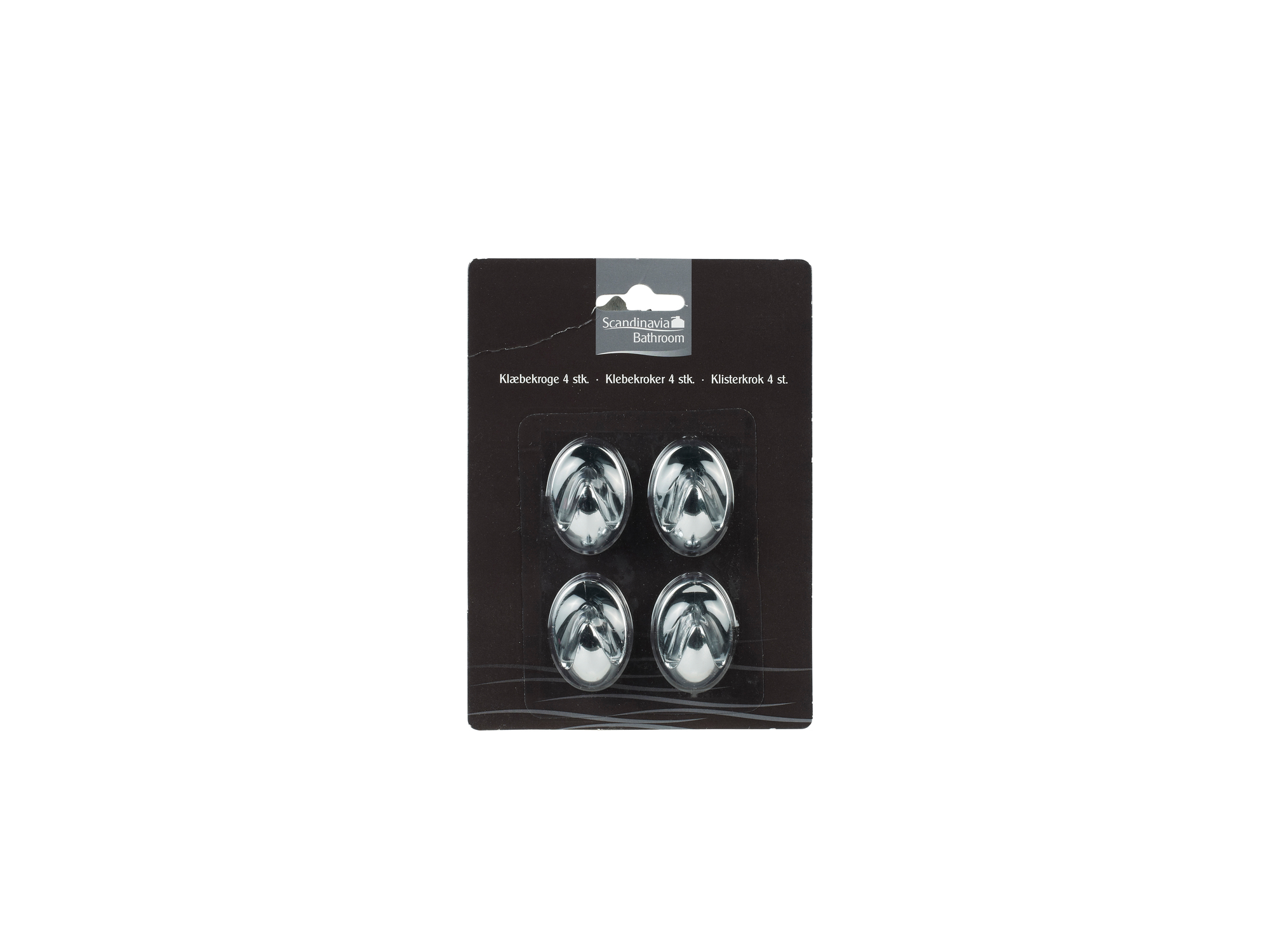 Scandinavia bathroom selvklebende krok 3,5 x 2,5 cm 4 stk kr