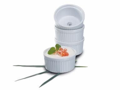 Nordic sense dia. 9,5 cm 4 stk hvit