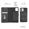 Miljøvennlig ekte lær iPhone 11 2 in 1 lommebok deksel - Black