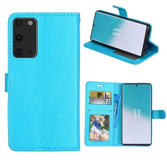 Lommebokdeksel 3-kort Samsung Galaxy S20 (SM-G980F)  - Lyse blå