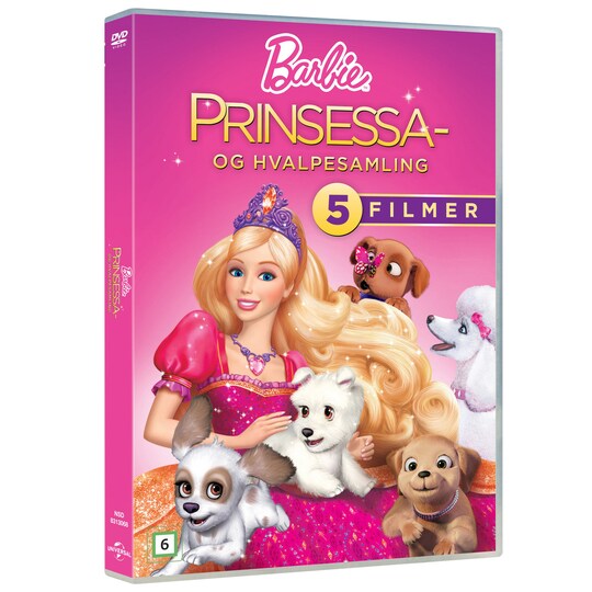 Barbie: Prinsessa-og hvalpesamling (DVD)