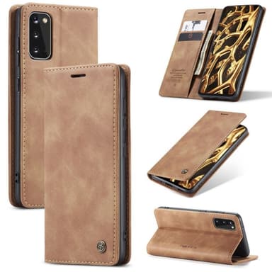 CaseMe Smart Flipdeksel Samsung Galaxy S20 (SM-G980F) - brun