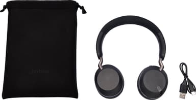 Jabra Elite 45h trådløse on-ear hodetelefoner (titanium black)