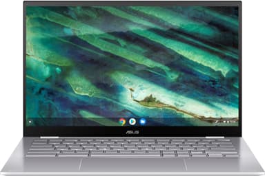 Asus Chromebook Flip C436, 14" 2-i-1 bærbar PC (sølv/sort)