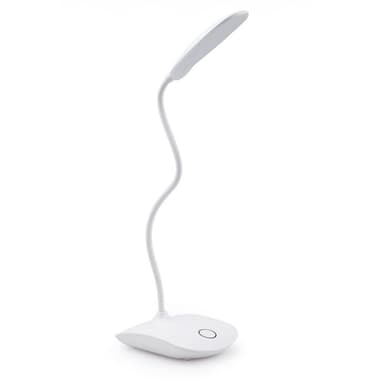 LED bordlampe roterbar, dimbar, batteridrevet hvit Køb Mini LED Bordlampe Opladelig | Billig batteridrevet