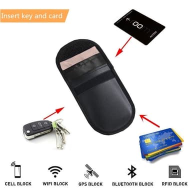 Nøkkelløs RFID-beskyttelse - bilnøkkelveske