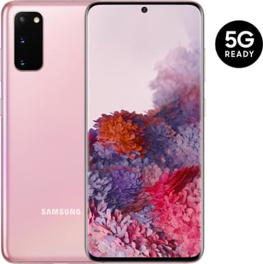 Samsung Galaxy S20 5G smarttelefon 12/128GB (cloud pink)