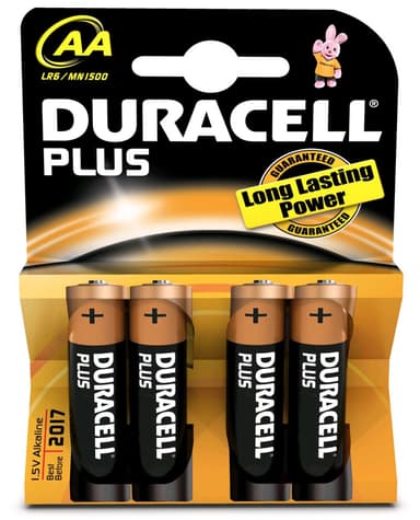 Duracell batterier Plus Power AA 4 pakk