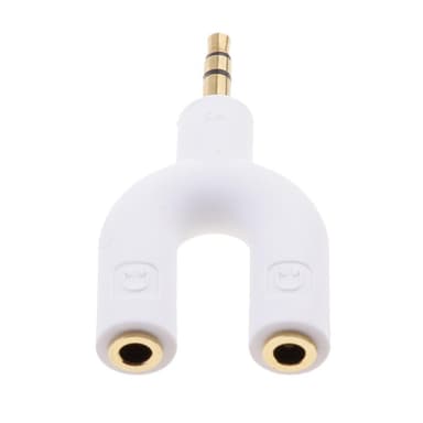 3,5 mm splitter for lyd og mikrofon Tilbehør TV og bilde 3,5 mm splitter for lyd og mikrofonfritt frakt