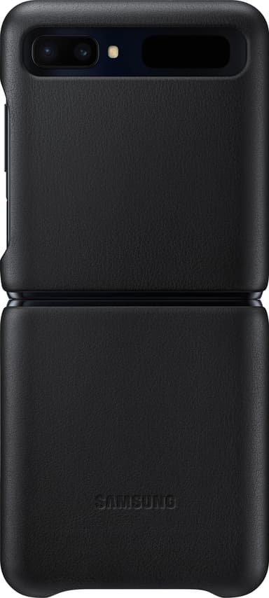 Samsung Galaxy Z Flip lærdeksel (sort)