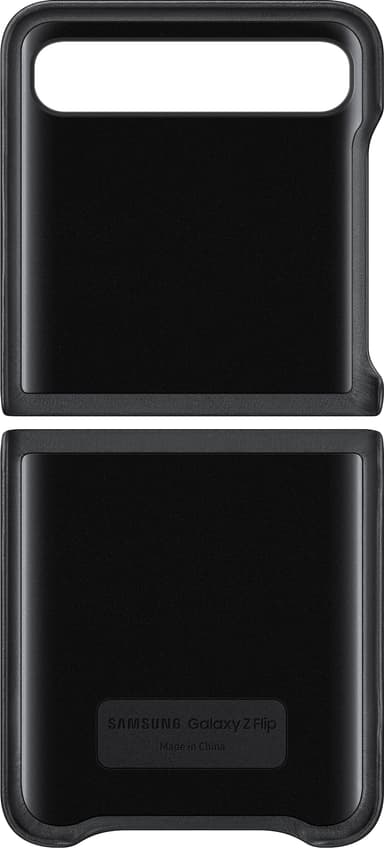 Samsung Galaxy Z Flip lærdeksel (sort)