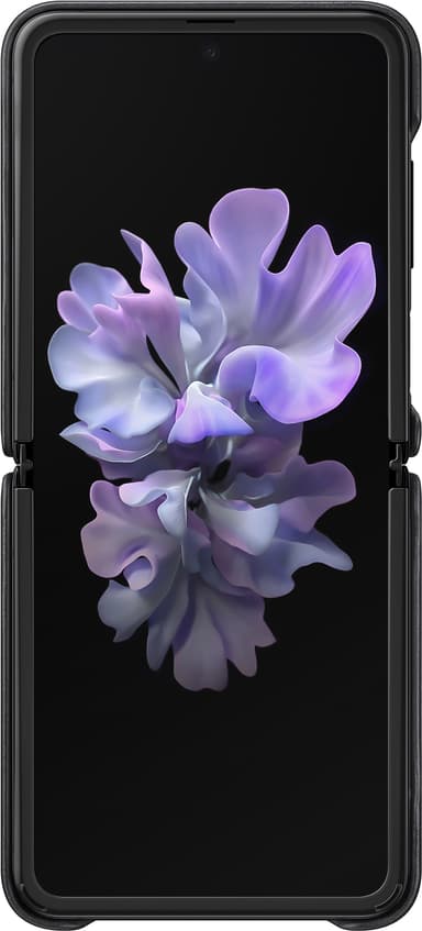 Samsung Galaxy Z Flip lærdeksel (sort)