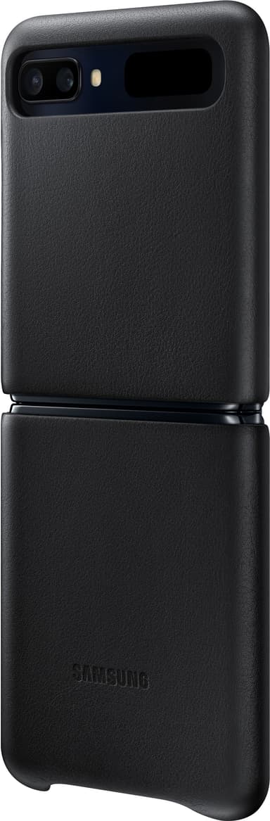 Samsung Galaxy Z Flip lærdeksel (sort)