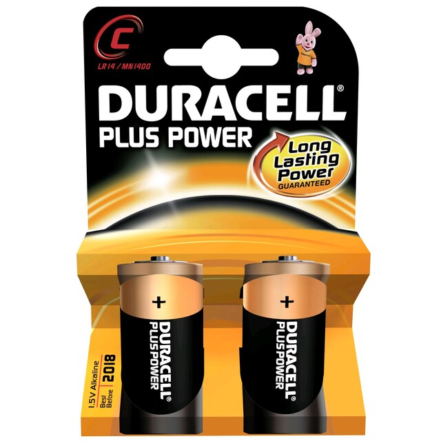 Duracell batteri Plus Power C 2pakk