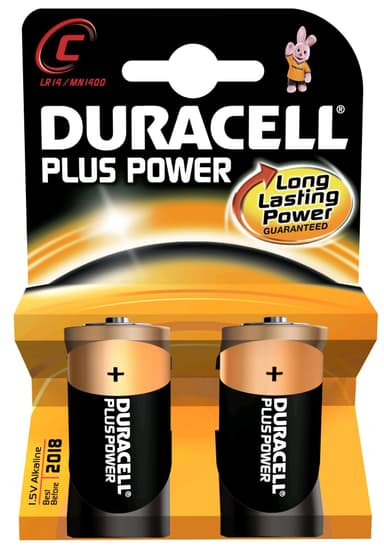 Duracell batteri Plus Power C 2pakk
