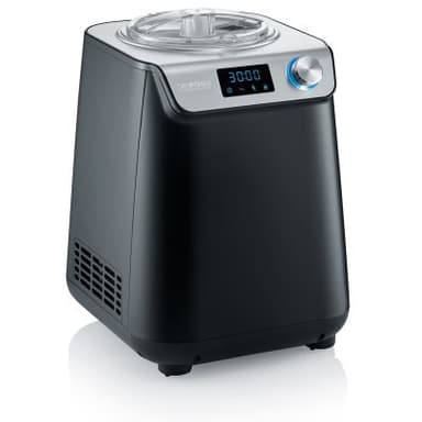 Severin iskremmaskin m. Kompressor 135w 1,2 liter matt svart