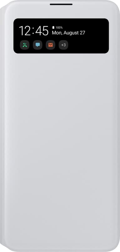 Samsung S View lommebokdeksel til Galaxy A71 (hvit)