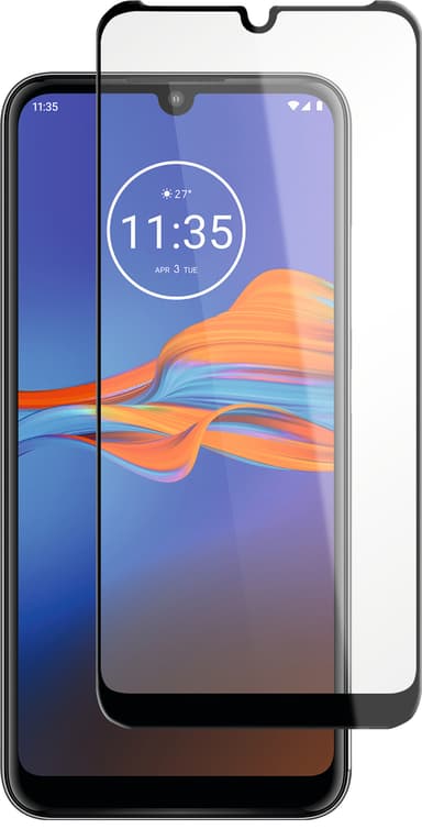 Panzer Full-Fit Motorola Moto E6 Plus skjermbeskytter (sort)
