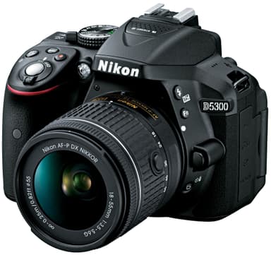 Nikon D5300 SLR kamera + 18-55 mm AF-P DX objektiv