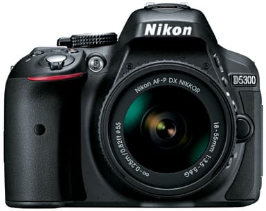 Nikon D5300 SLR kamera + 18-55 mm AF-P DX objektiv