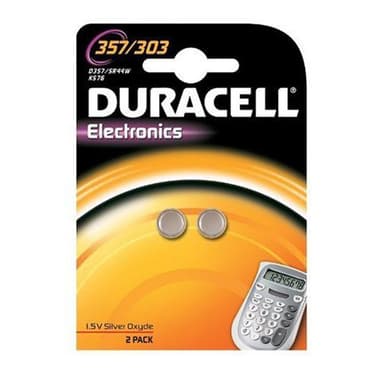 Duracell klokkebatteri 357/303 (2 stk)