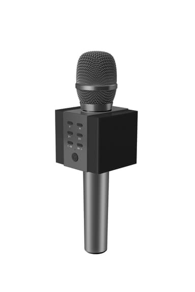 Karaoke mikrofon med Bluetooth høyttaler 5W grafitt svart Karaoke mikrofon med Bluetooth høyttaler 5W grafitt svart