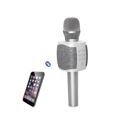Karaoke Mikrofon og høyttalere 2 i 1, sølv Mikrofon Elkjøp google aktiv mikrofon