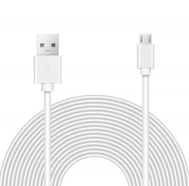 Micro USB kabel hvit 2 meter Andre kabler og adaptere Ladere | Kabler | Adaptere til mobil Elkjøp