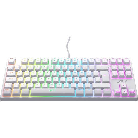 Xtrfy K4 RGB tenkeyless mekanisk tastatur (hvit)