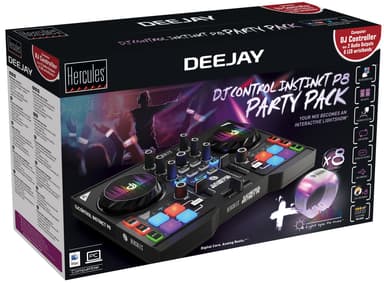 Hercules DJControl Instinct P8 Party Pack