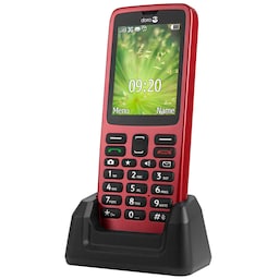 Doro 5517 mobiltelefon (rød)