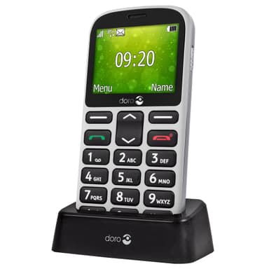 Doro 1362 mobiltelefon (hvit)
