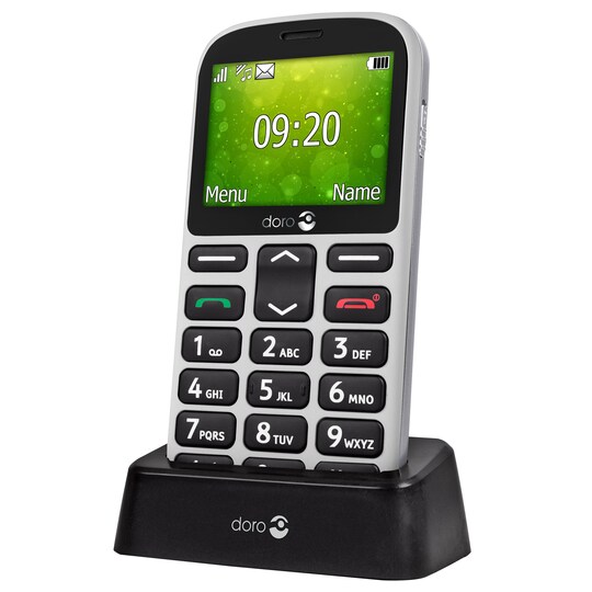 Doro 1362 mobiltelefon (hvit) - Kun 2G