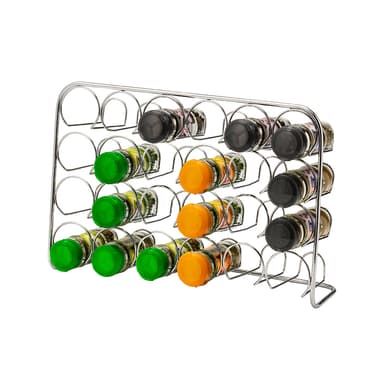 Pisa Spice Rack 24 Jar chrome Elkjop Elkjop