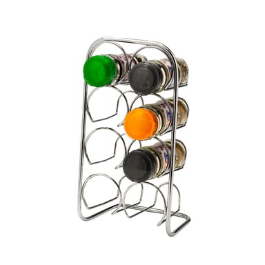 Pisa Spice Rack 8 Jar - chrome