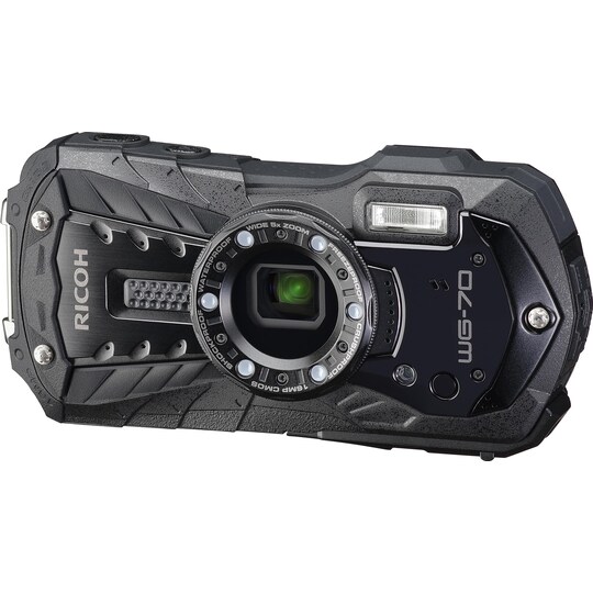 Ricoh kompakt kamera WG-70 (sort)