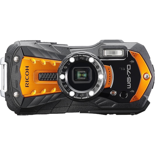 Ricoh kompakt kamera WG-70 (oransje)