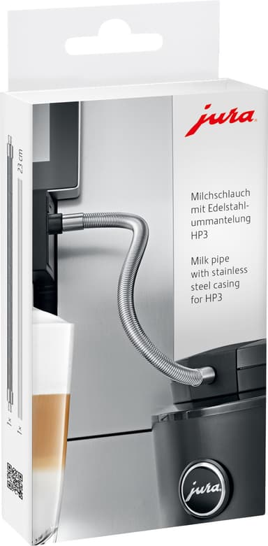 Jura HP3 melkeslange med mantel i rustfritt stål 24114