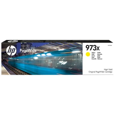 HP blekkpatron 973X Original PageWide Gul