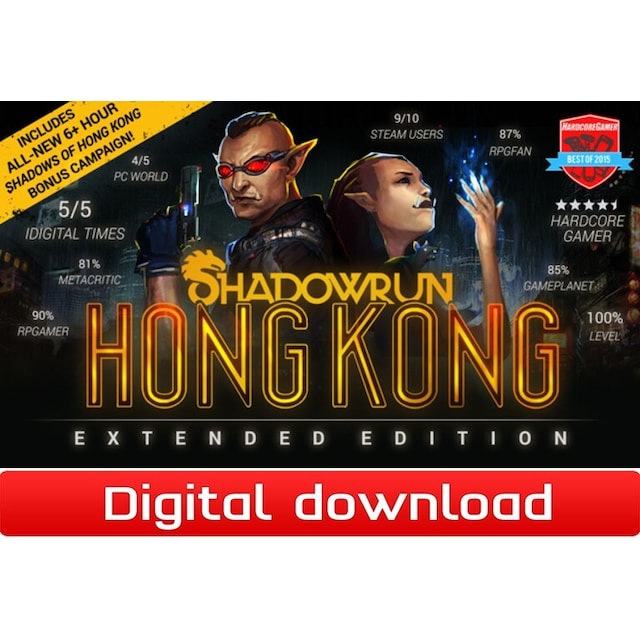 Shadowrun: Hong Kong - Extended Edition Deluxe Upgrade - PC Windows,Ma