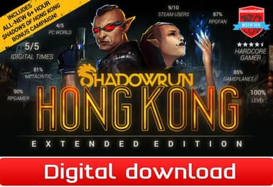 Shadowrun: Hong Kong - Extended Edition Deluxe Upgrade - PC Windows,Ma