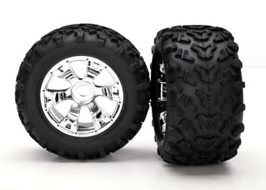 TRX-5674 Tires & wheels, assembled, glued